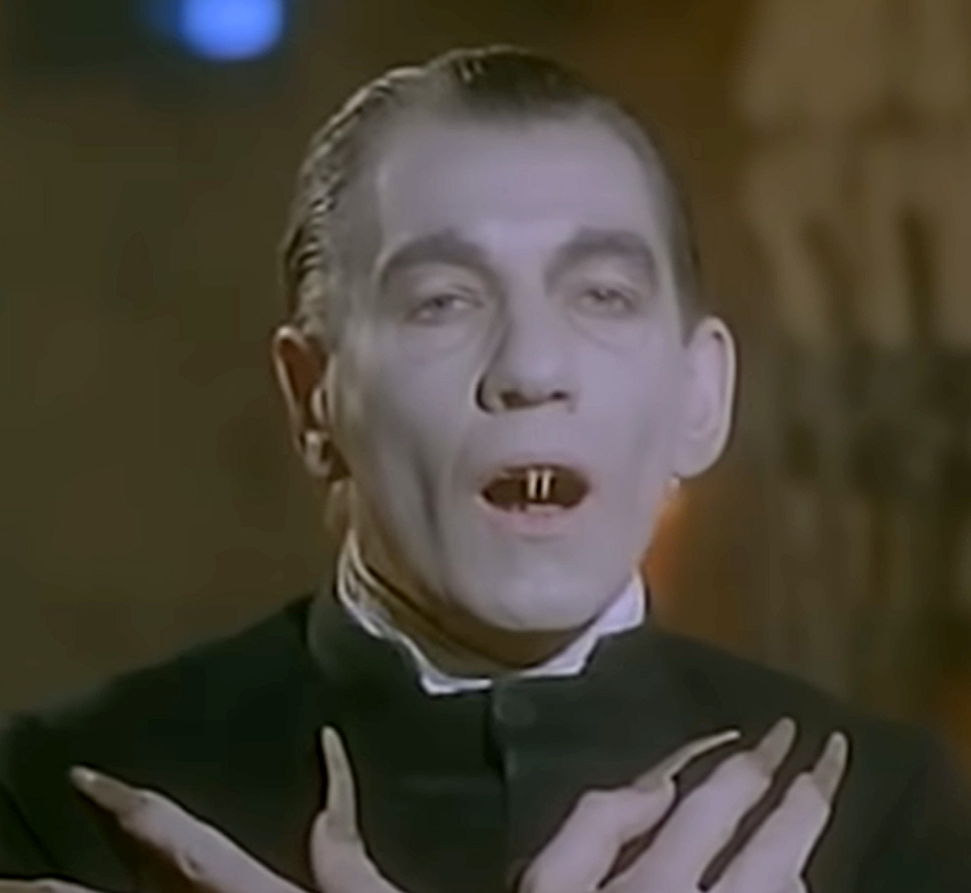 Ian McKellen as the vampire in the music video for Pet Shop Boys "Heart"