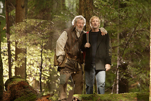 Ian McKellen and Aaron Eckhart in Neverwas